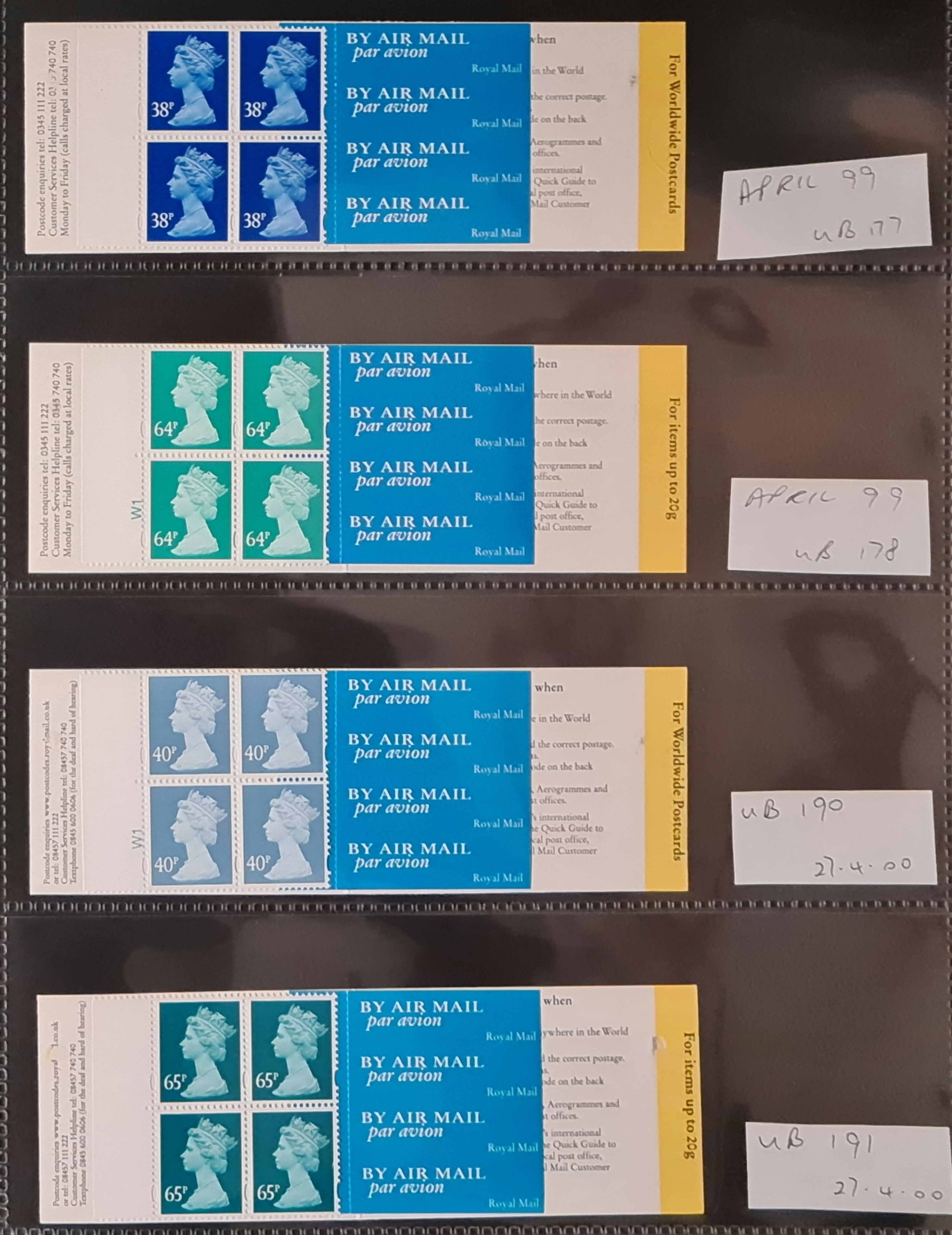 BAR-CODED BOOKLETS 1996-2002: An album containing a range of booklets ...