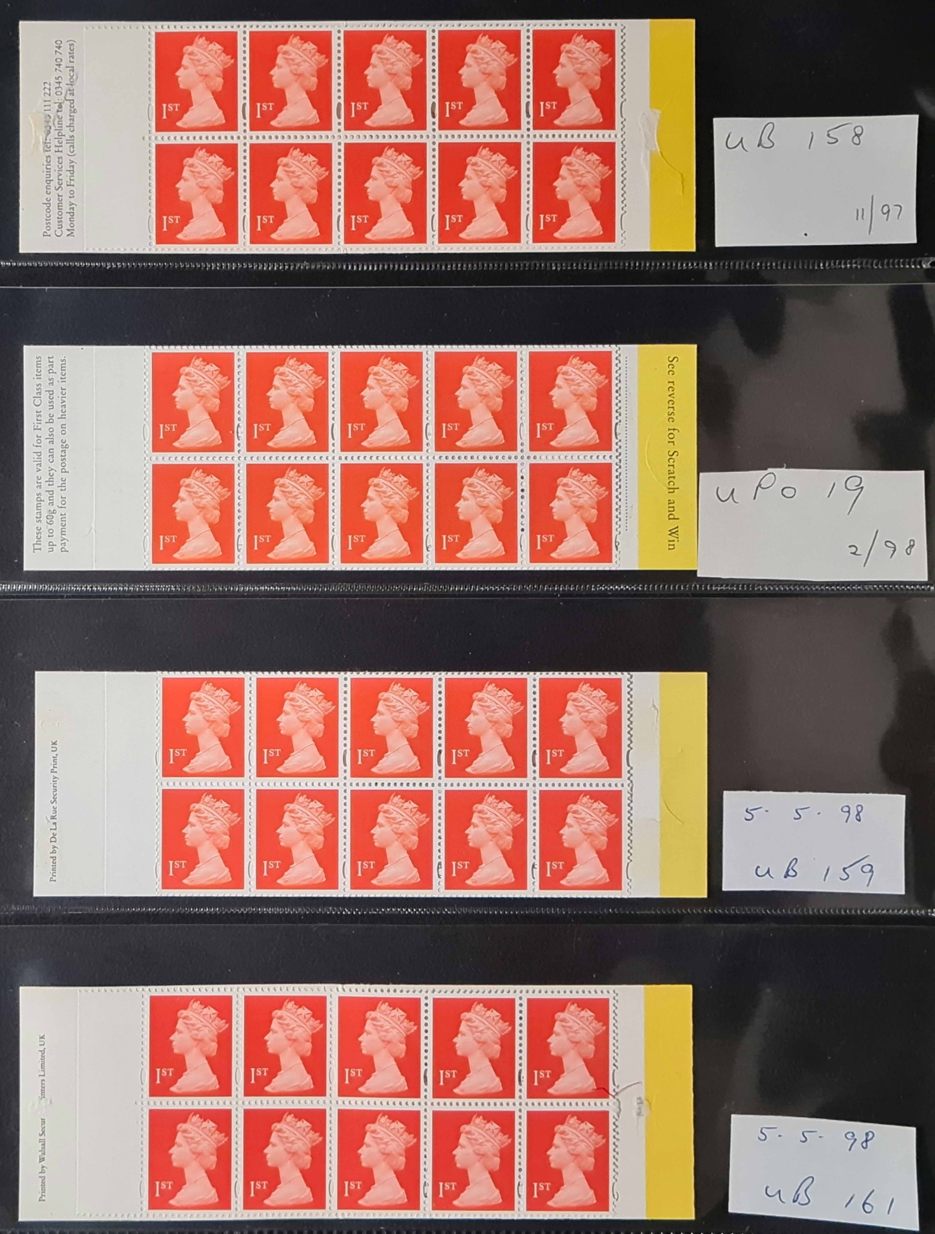 BAR-CODED BOOKLETS 1996-2002: An album containing a range of booklets ...