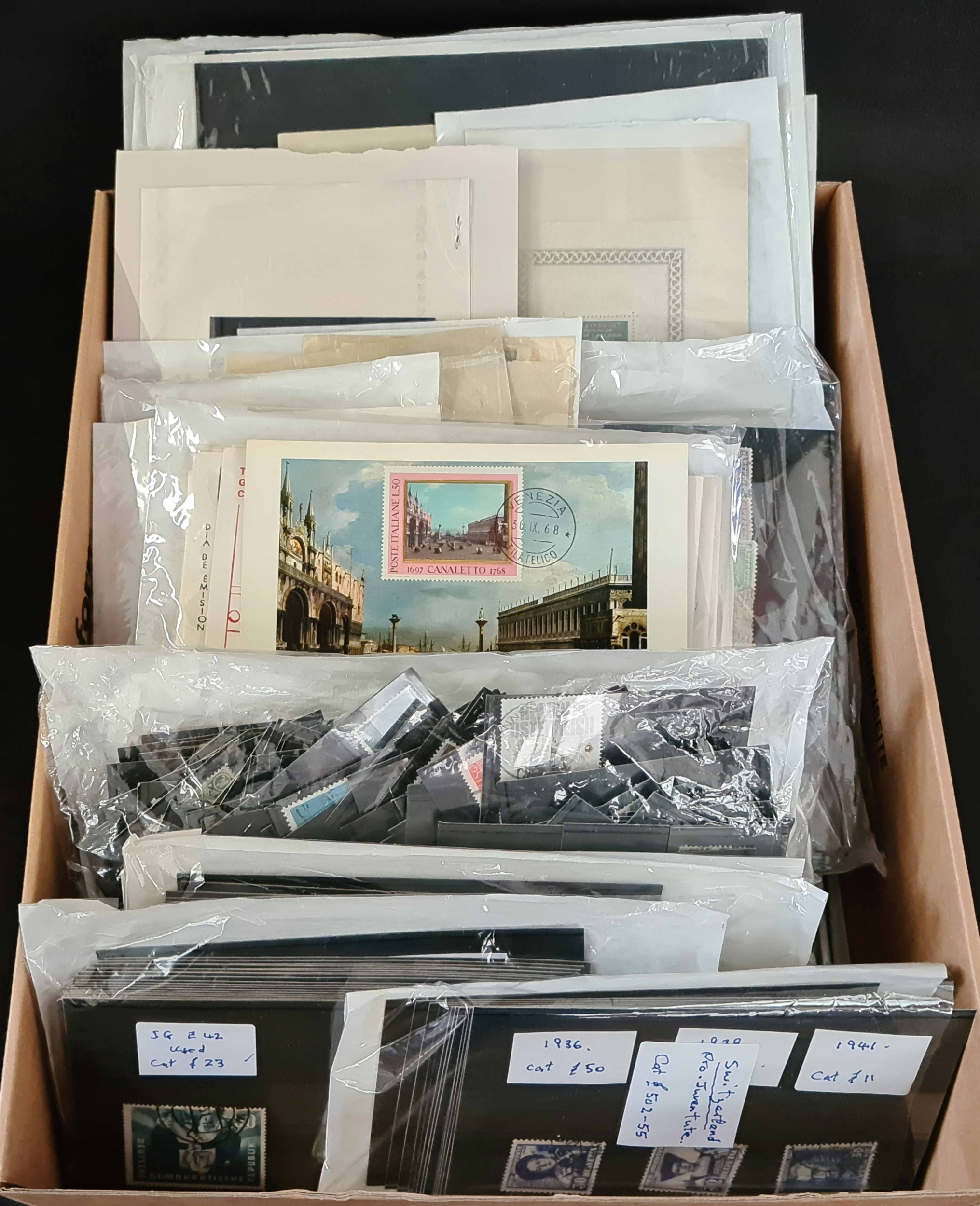 ALL PERIODS FOREIGN MINT & USED ACCUMULATION: Large flat box holding a ...