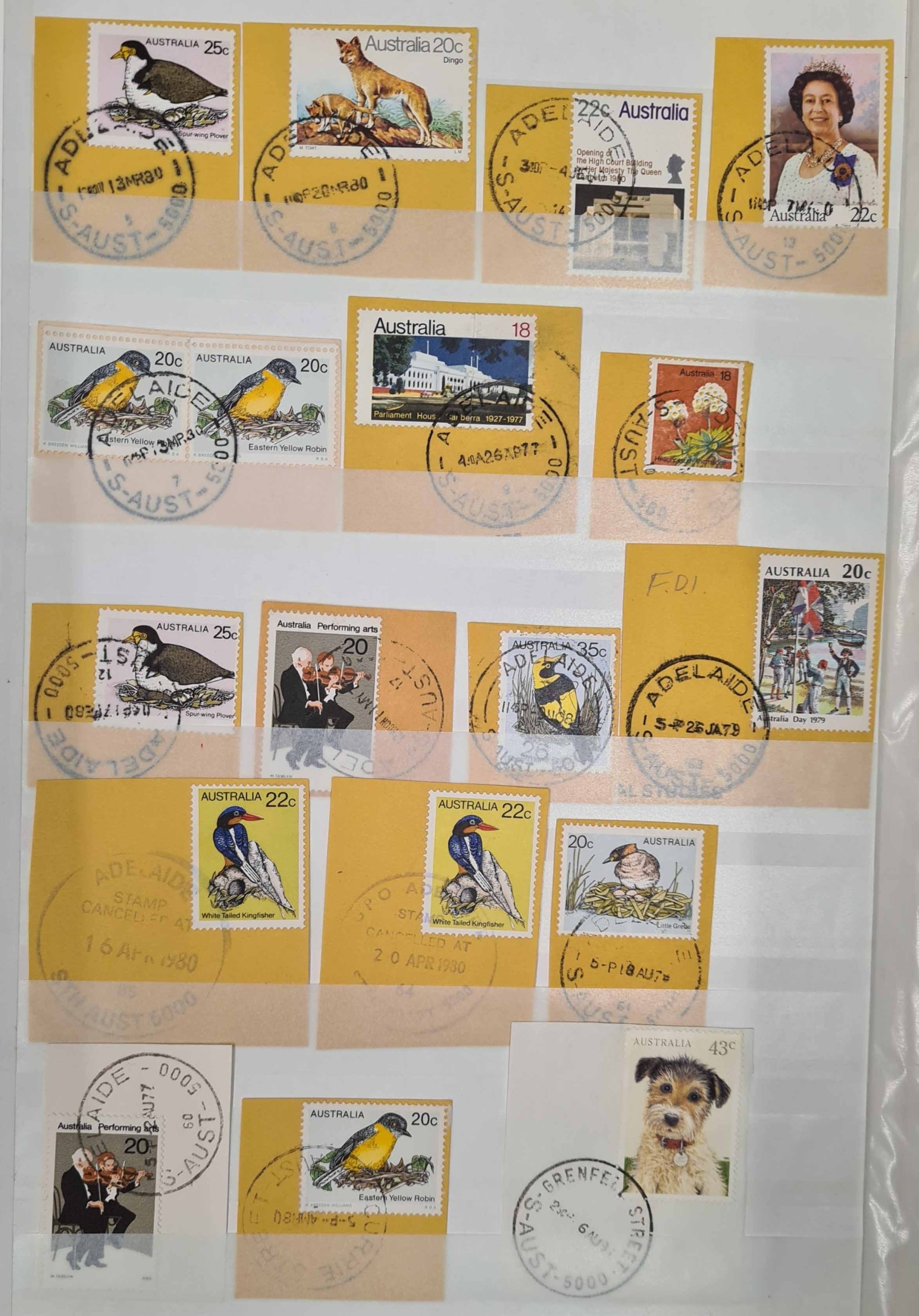 AUSTRALIA & STATES, LARGE POSTMARK COLLECTION in a carton with all ...