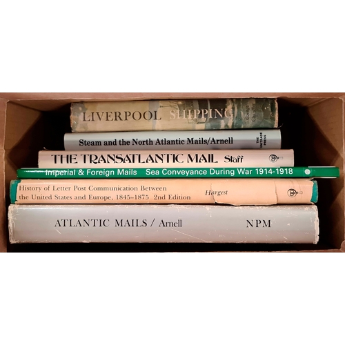 156 - TRANSATLANTIC: Carton containing a selection inc. Atlantic Mails by Arnell; History of Letter Post C... 