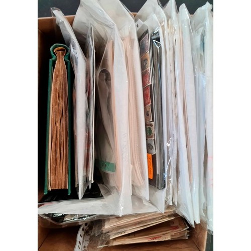 23 - FOREIGN & COMMONWEALTH MISCELLANY IN MOSTLY SINGLE COUNTRY ACCUMULATIONS: Carton holding stock sheet... 