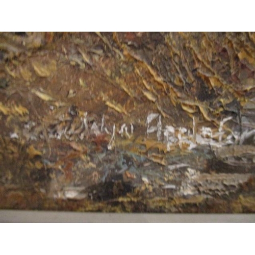 232 - Wyn Appelford - a view of a tin mine, oil on canvas, signed lower right corner, 20