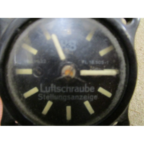 219 - A German electric aircraft clock, 1 7/8