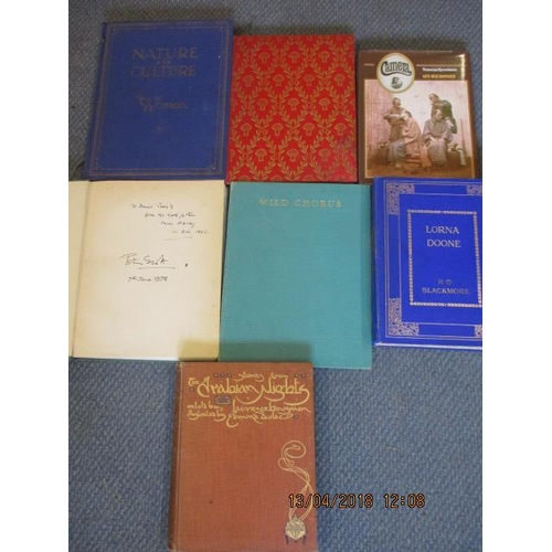 106 - Two signed Peter Scott books, 'Wild Chorus' and 'Morning Flight', together with five other books to ... 