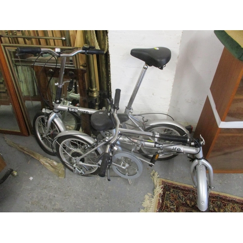 355 - Two Seasure six speed folding bicycles