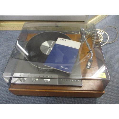 72 - A Garrard 401 turntable in working order