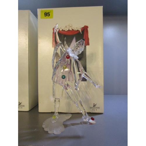 95 - A Swarovski figure entitled Pierrot