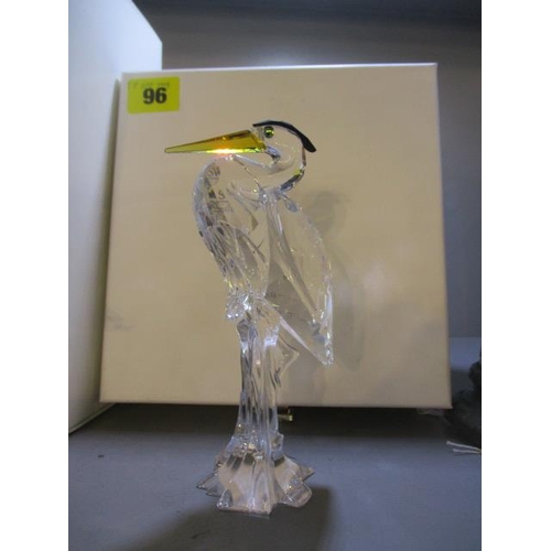 96 - A Swarovski model of a heron