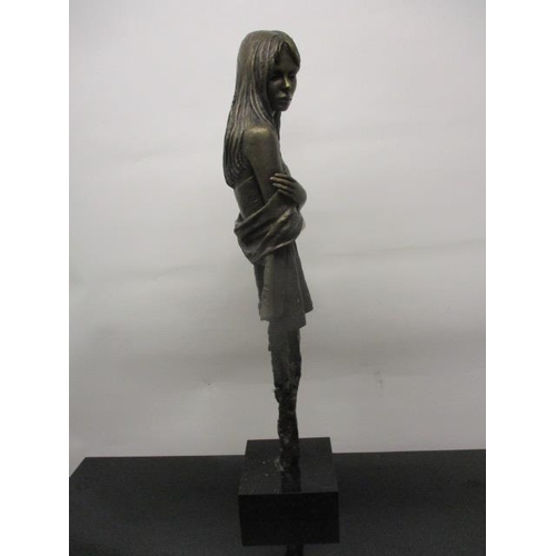 124 - Sherree Valentine Daines - 'Elegance', a cast and patinated bronze sculpture of a woman, limited edi... 