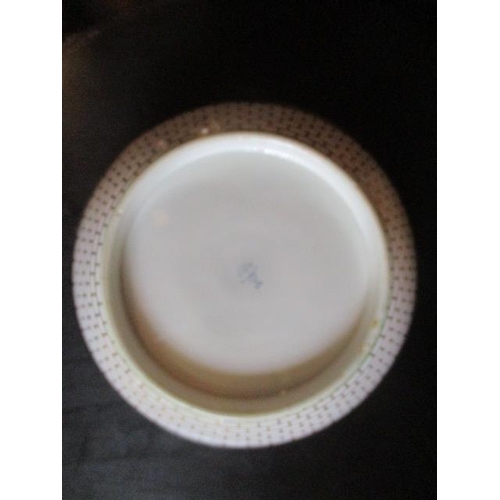 196 - WITHDRAWN  An early 19th century Minton bowl decorated with a blue band and floral painted reserve p... 