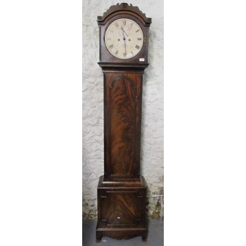 79 - An early 19th century eight day longcase clock, the dial inscribed Simmons, London with subsidiary s... 