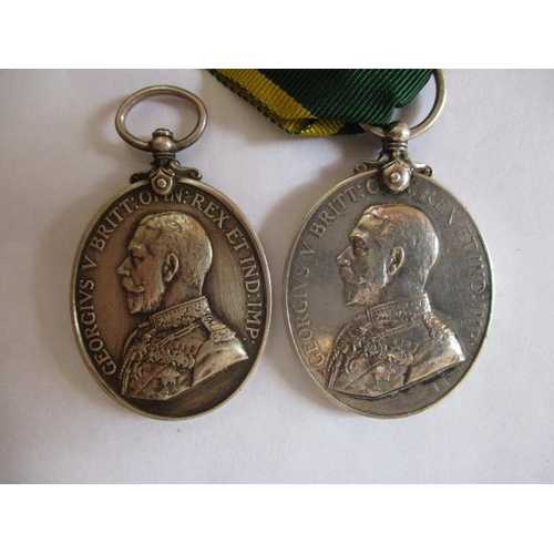 117 - Two George V Territorial Force Efficiency medals, one inscribed 355048 PTE W F Pilkington 10/L 'Pool... 