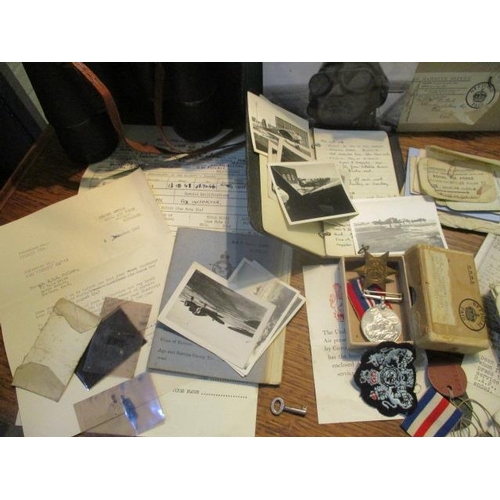 97 - World War II ephemera relating to Charles Harold Maxwell Pollock, 1323937, the son of sculptor and a... 