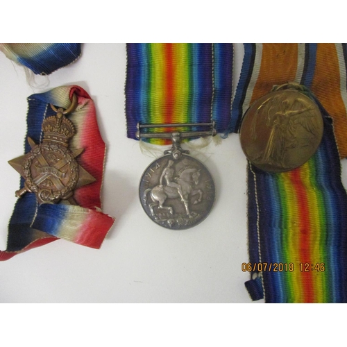 126 - Three groups of WW1 Victory, British War and 1914-15 Star medals, one set inscribed 64961 DVR H Clar... 