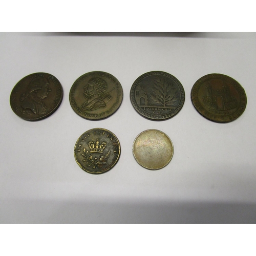 134 - Tokens - three 18th century Bath tokens to include a Payne and Turner, Bath, Silversmiths Alfred Ye ... 