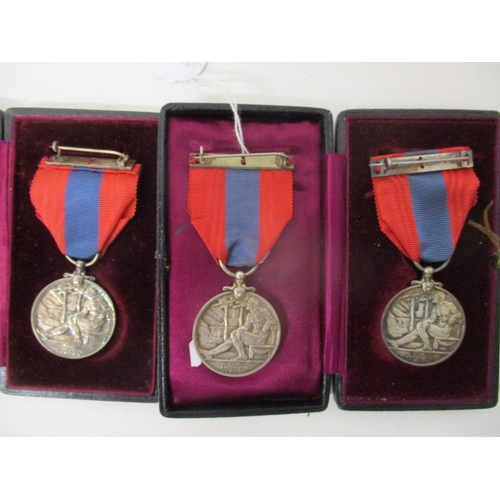 292 - Three British Faithful Service Medals, two George V inscribed William James Bartlett and Richard Hom... 