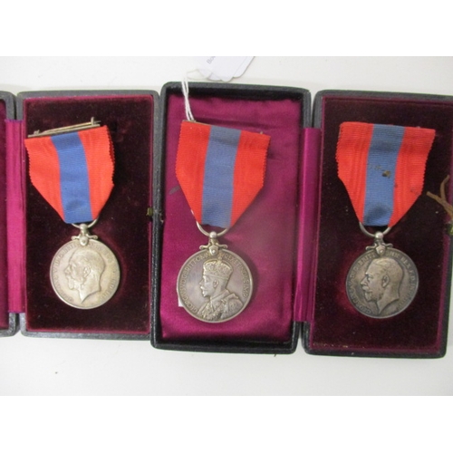 292 - Three British Faithful Service Medals, two George V inscribed William James Bartlett and Richard Hom... 