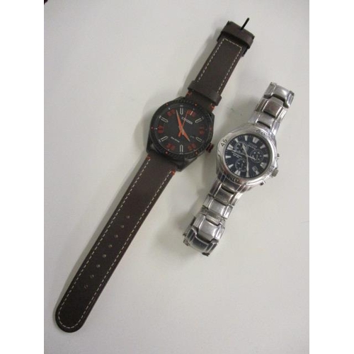 14 - Two Citizen Eco-Drive watches to include a chronograph WR100