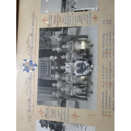 102 - Rowing interest - three framed and glazed photograph groups - Lady Margaret 2nd Lent Boat 1949, Lady... 