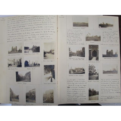 103 - A group of seven albums circa 1923-1962, recording in text and fully illustrated with photographs, t... 