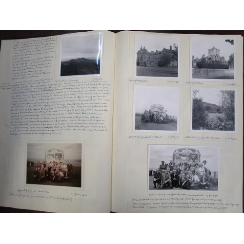 103 - A group of seven albums circa 1923-1962, recording in text and fully illustrated with photographs, t... 