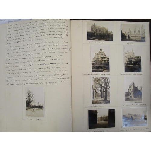 103 - A group of seven albums circa 1923-1962, recording in text and fully illustrated with photographs, t... 