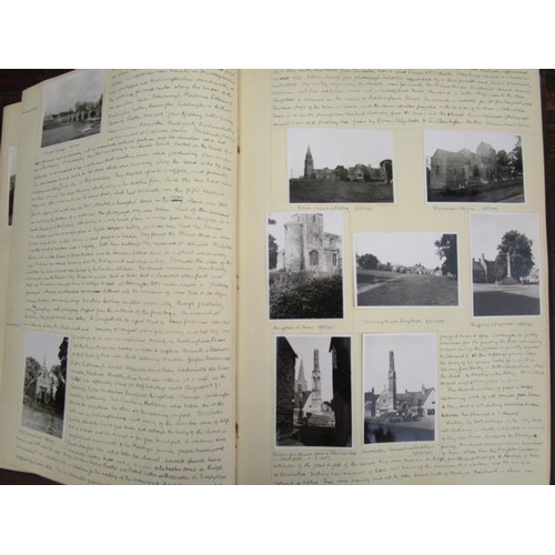 103 - A group of seven albums circa 1923-1962, recording in text and fully illustrated with photographs, t... 