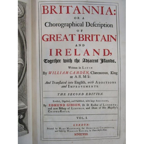 106 - William Camden - Britannia or Chorographical Description of Great Britain and Ireland, together with... 