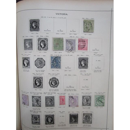 108 - A late 19th/early 20th century stamp album edited by Richard Senf containing various 19th century an... 