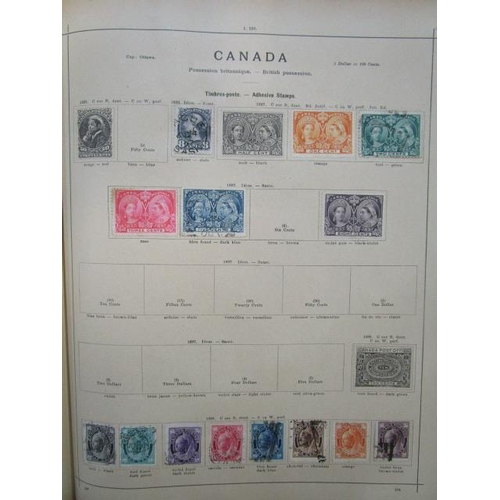 108 - A late 19th/early 20th century stamp album edited by Richard Senf containing various 19th century an... 