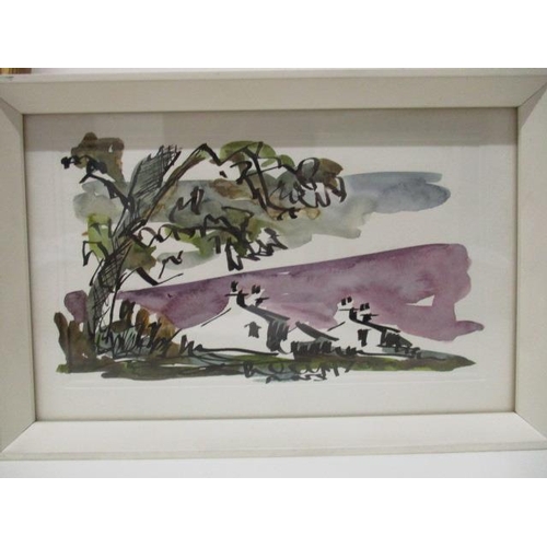 138 - Ashley Jackson - 'Deep Snow, Penine Farm', watercolour signed lower right corner, 7