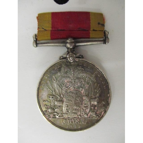 150 - A Victorian China war 1900 medal inscribed W Crossfield ERA 4 CL HMS Arethusa