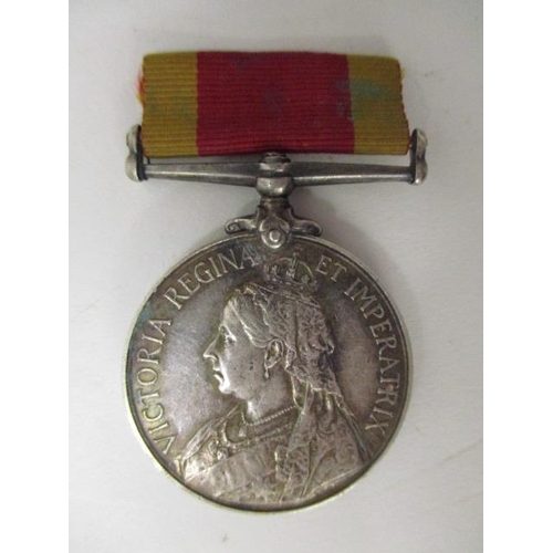 150 - A Victorian China war 1900 medal inscribed W Crossfield ERA 4 CL HMS Arethusa