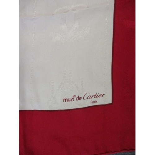 97 - A Must de Cartier silk scarf with iconic box, 34