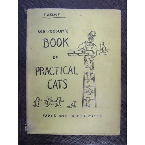 123 - T S Eliot - Old Possum's Book of Practical Cats, pub. Faber and Faber Ltd, 1st Ed. 1939. with unclip... 