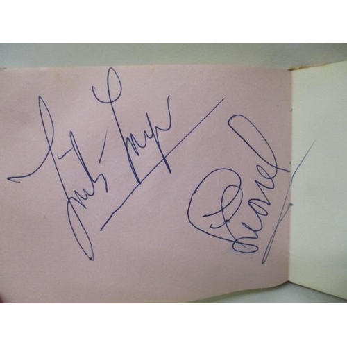 189 - A 1960s autograph book containing the signatures of John Entwistle, Roger Daltrey and possibly Keith... 