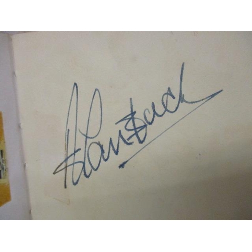 189 - A 1960s autograph book containing the signatures of John Entwistle, Roger Daltrey and possibly Keith... 