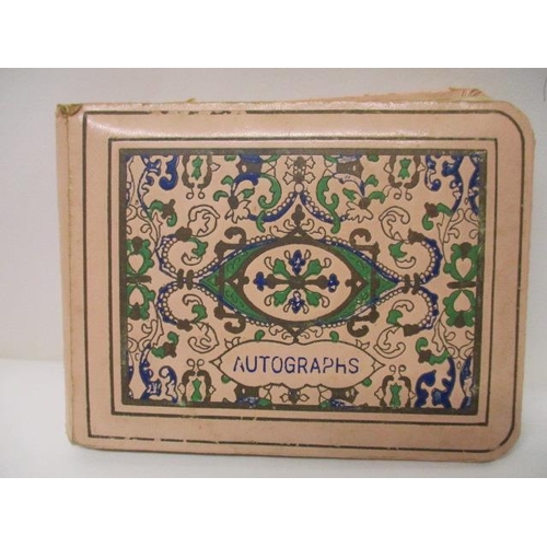 189 - A 1960s autograph book containing the signatures of John Entwistle, Roger Daltrey and possibly Keith... 