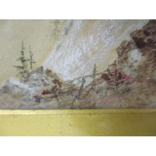 192 - Elijah Walton - a pair of Alpine scenes, watercolours, one signed lower right corner, 6 3/4