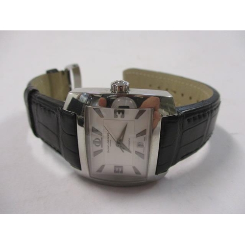 4 - A Baume & Mercier gents automatic, stainless steel, modern wristwatch having centre seconds, date ap... 