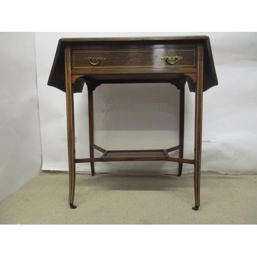 64 - A 19th century French mahogany commode having a marbled top over a cushion moulded drawer and three ... 