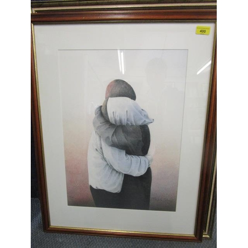 Michele Lehmann Irish a couple embracing a signed limited