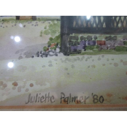 207 - Juliette Palmer - Old Beaconsfield, Windsor End, watercolour, signed and dated '80, 9 5/8