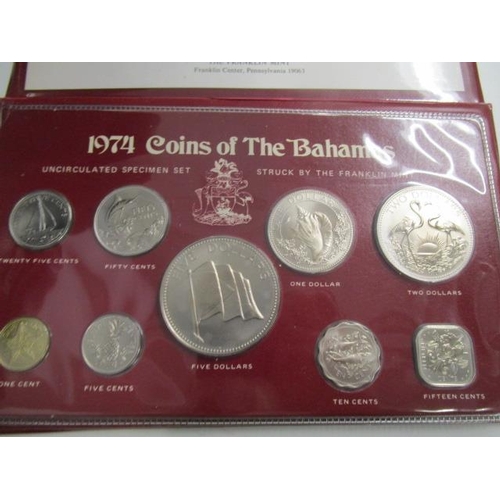 330 - A cased Franklin Mint Commonwealth of the Bahama Islands proof set, with certificate of authenticity... 