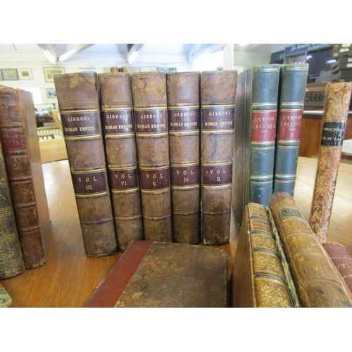 344 - A quantity of leather bound antiquarian books to include John Wilkes North Briton Vol III Ist Ed. Lo... 