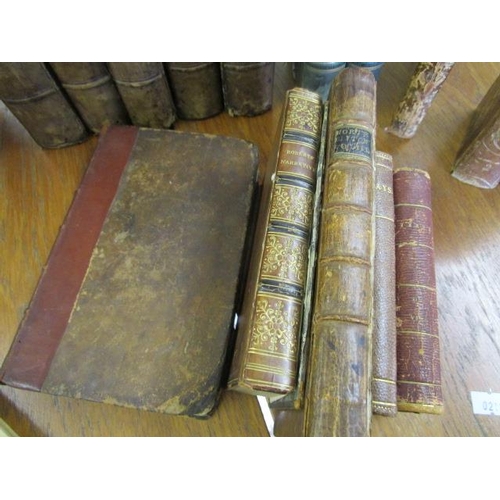 344 - A quantity of leather bound antiquarian books to include John Wilkes North Briton Vol III Ist Ed. Lo... 