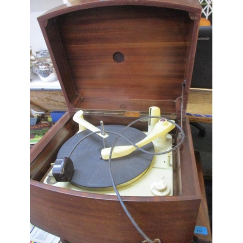 184 - A Pye record player, together with a collection of 78rpm records to include Vera Lynn, Glenn Miller ... 