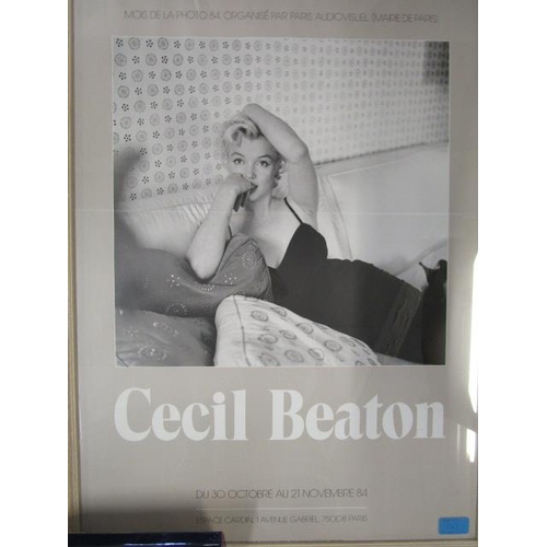 242 - A mixed lot of prints and exhibition posters to include a Cecil Beaton Mois de la Photo 84 organise ... 