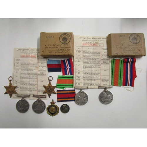 311 - A World War II Burma Star four-medal campaign group in original OHMS card box as issued, named to A ... 